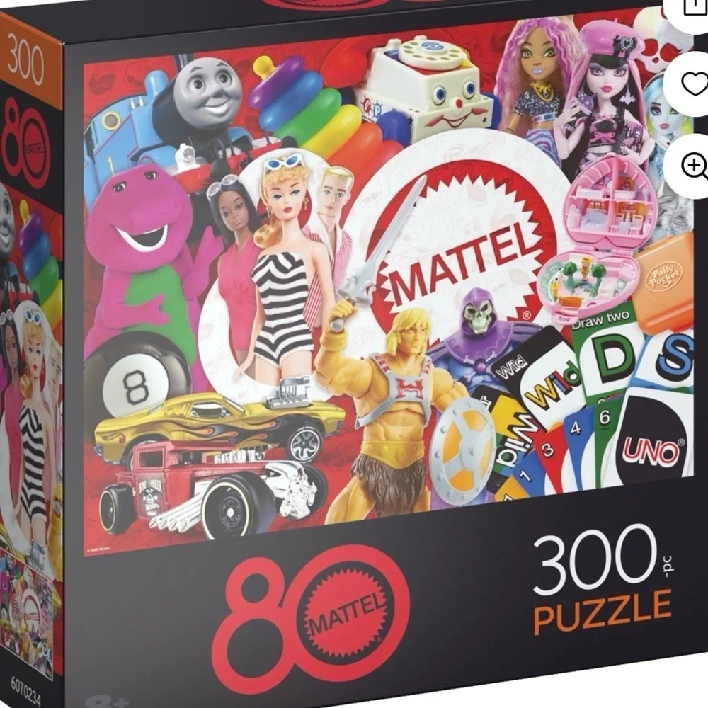 Mattel 80th Anniversary 300-Piece Puzzle